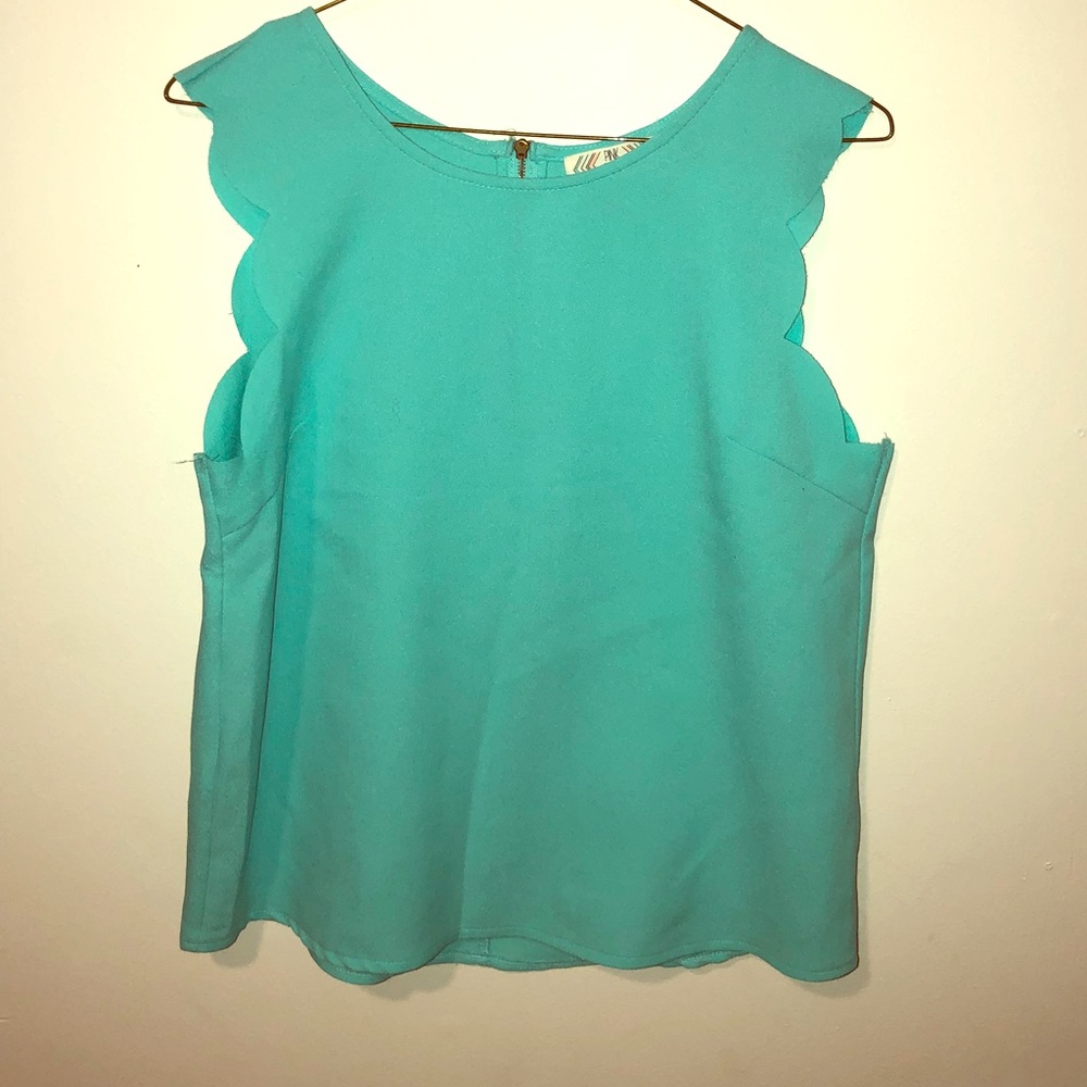 Turquoise tank top